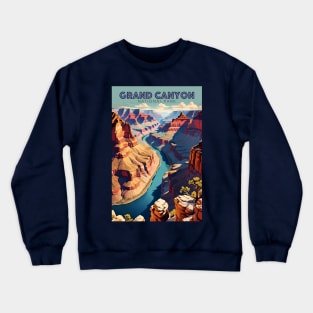 Grand Canyon National Park Travel Ad Crewneck Sweatshirt